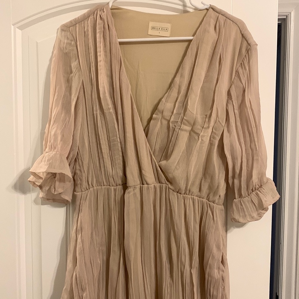 Long Tan Dress